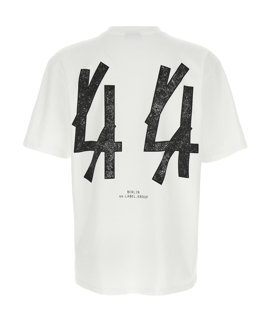 44 LABEL Белая хлопковая футболка, фото 2