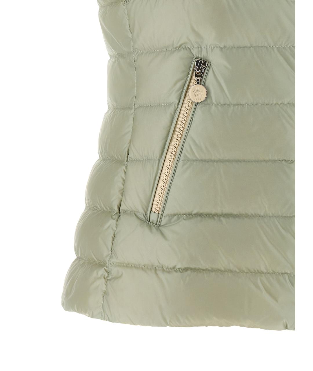 MONCLER Зеленая полиамидовая жилетка, фото 4