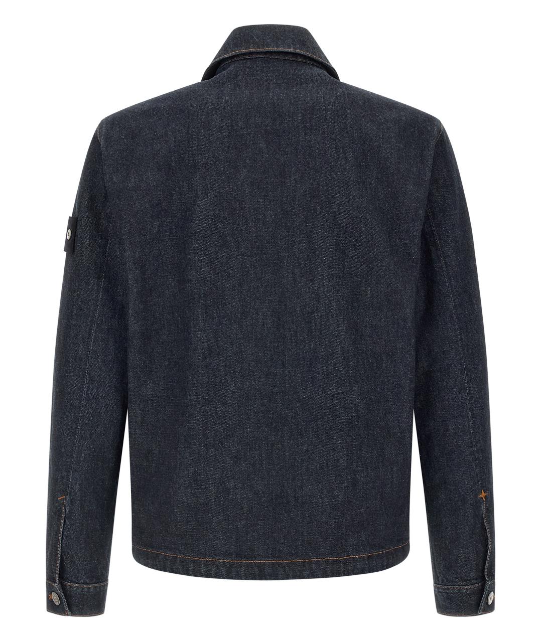 STONE ISLAND Синяя хлопковая куртка, фото 2