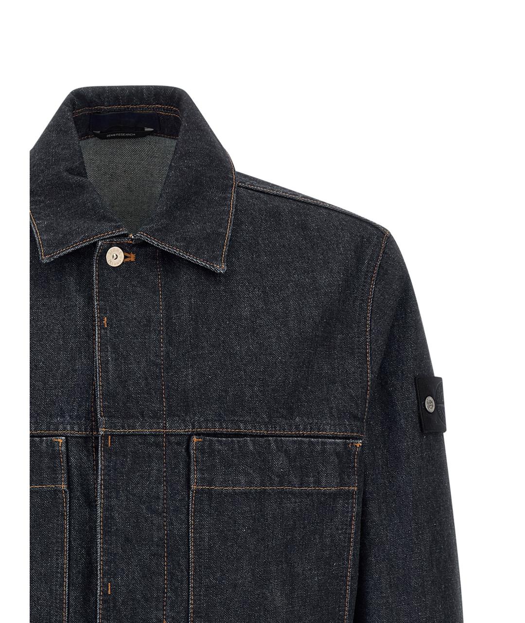 STONE ISLAND Синяя хлопковая куртка, фото 3