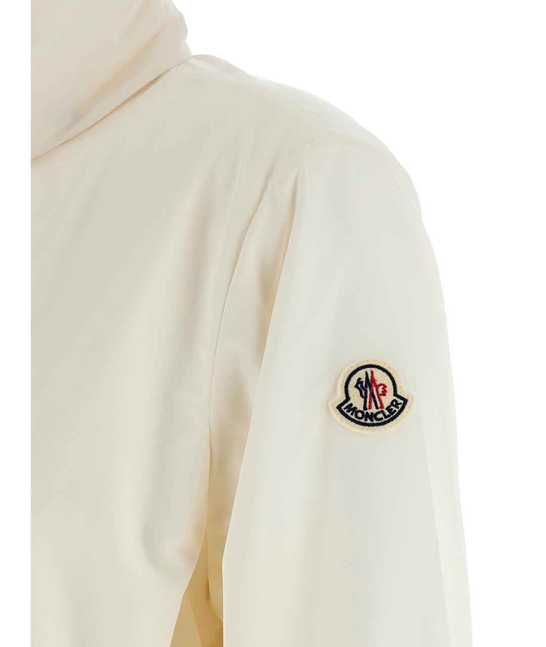 MONCLER Белая полиэстеровая парка, фото 5