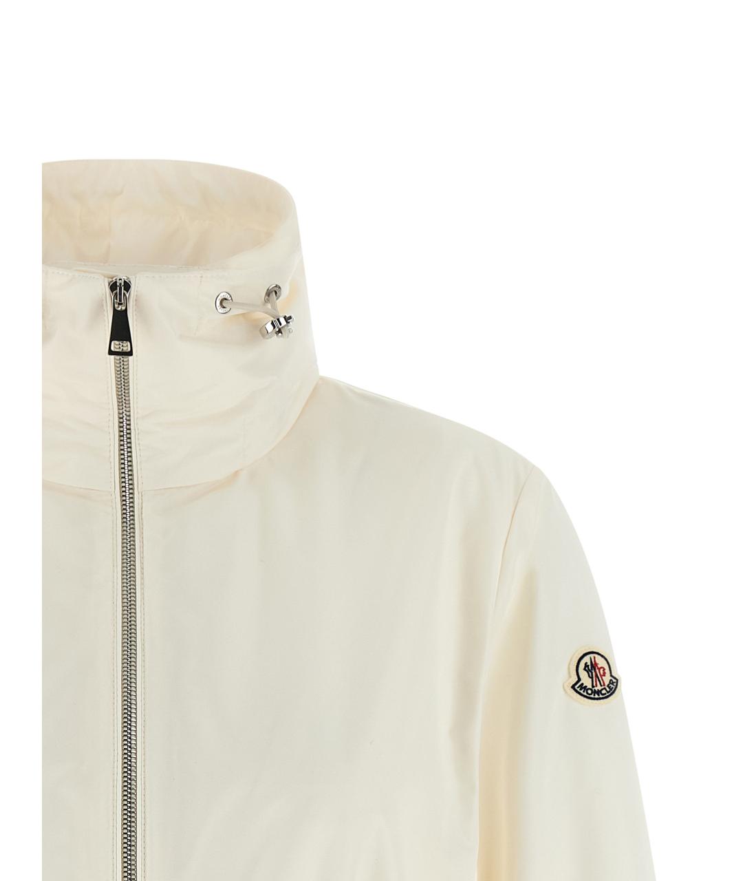 MONCLER Белая полиэстеровая парка, фото 3
