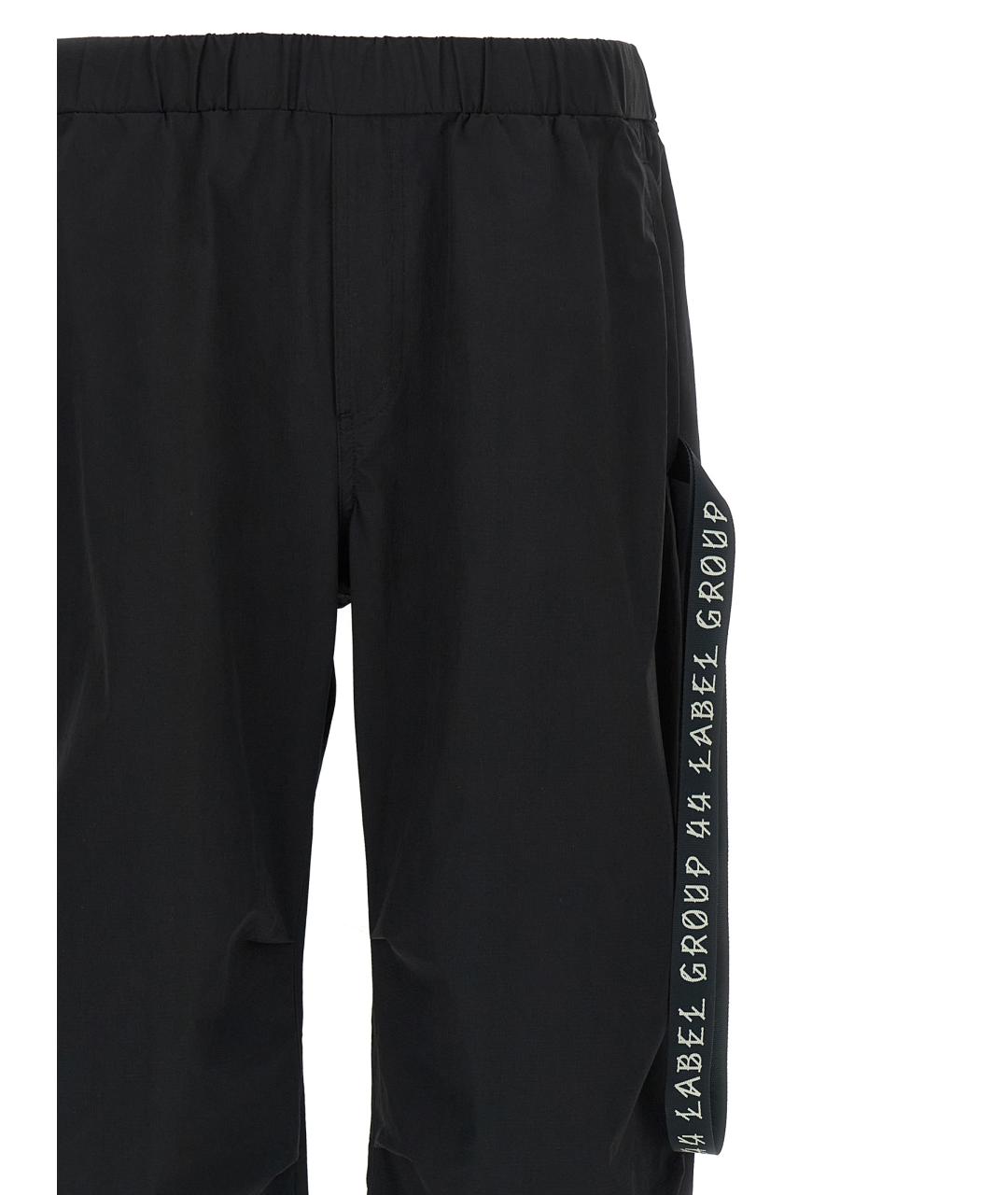 44 LABEL Черные полиамидовые повседневные брюки, фото 3
