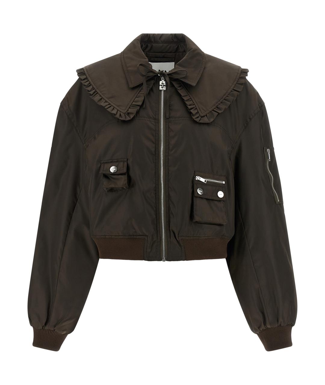 GANNI Коричневая куртка, фото 1