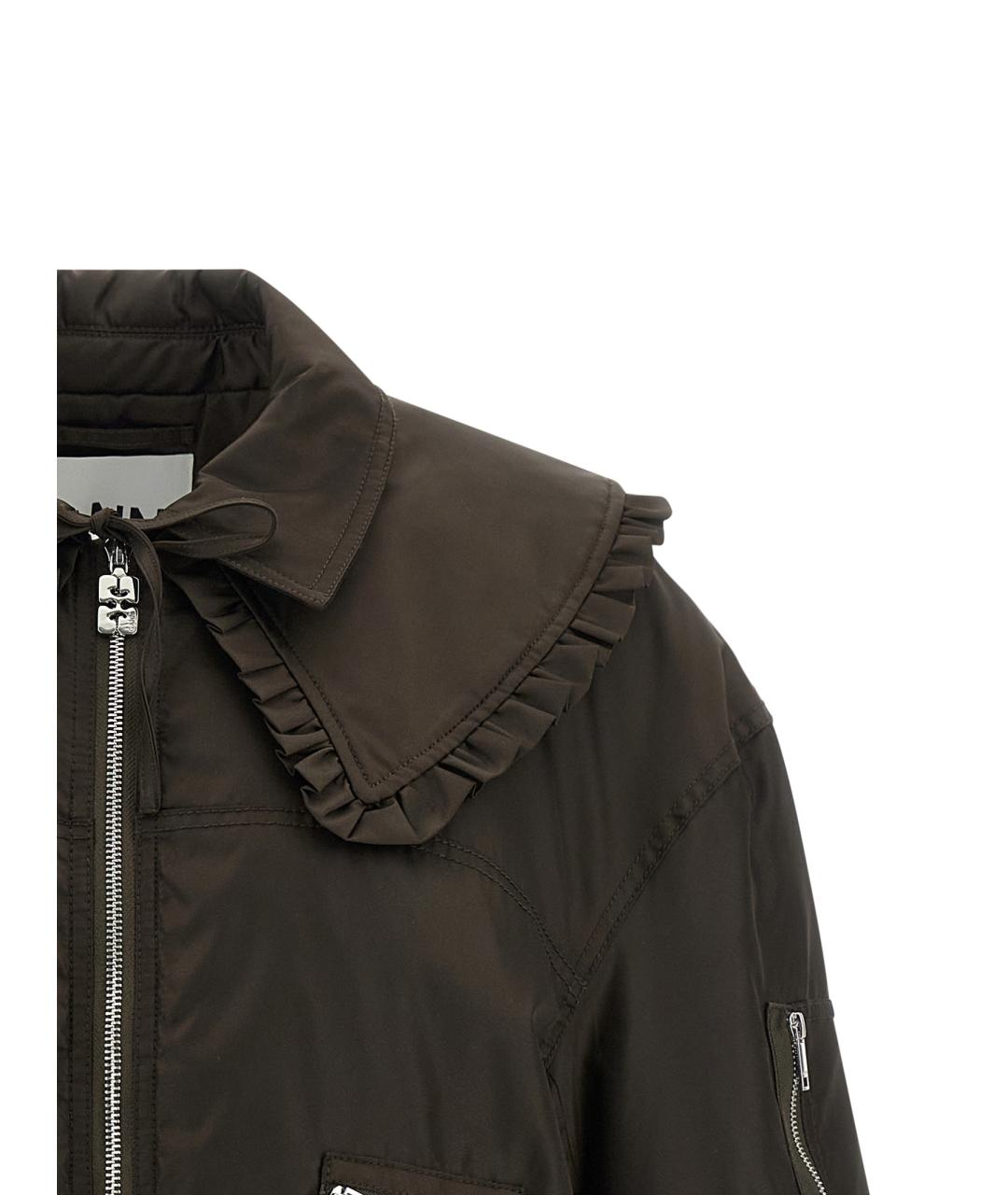 GANNI Коричневая куртка, фото 4