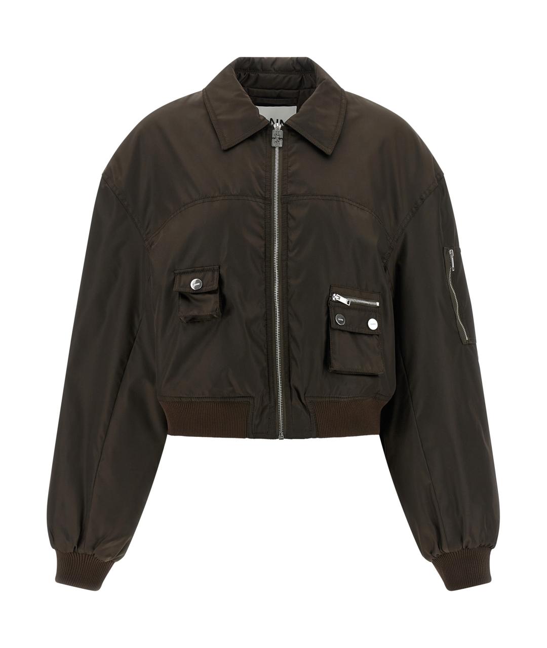 GANNI Коричневая куртка, фото 2