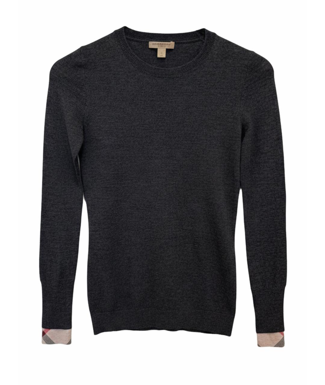 BURBERRY Серая шерстяная водолазка, фото 1