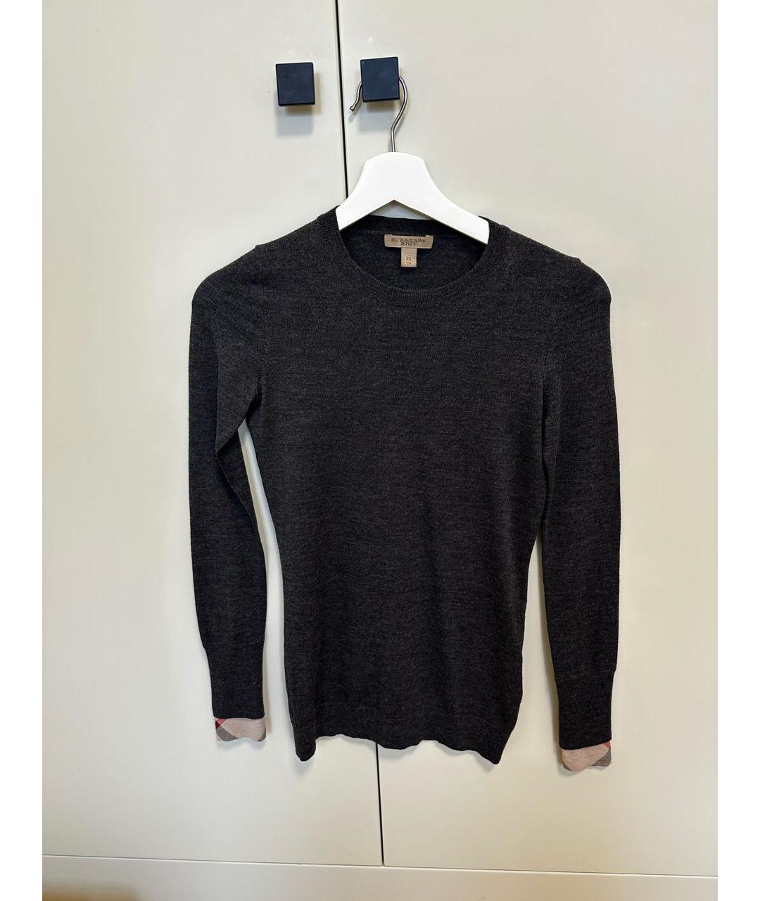 BURBERRY Серая шерстяная водолазка, фото 7