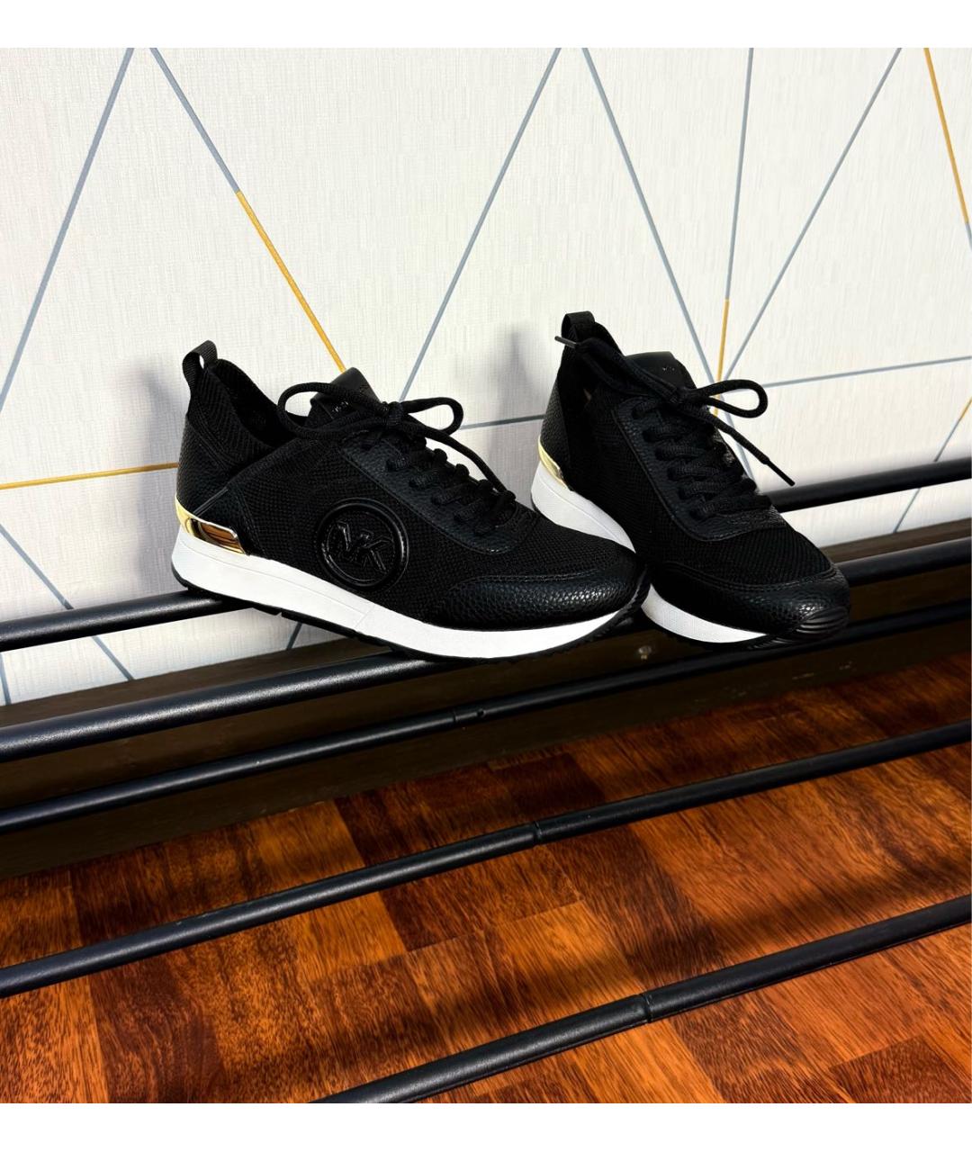 MICHAEL KORS Черные текстильные кроссовки, фото 5