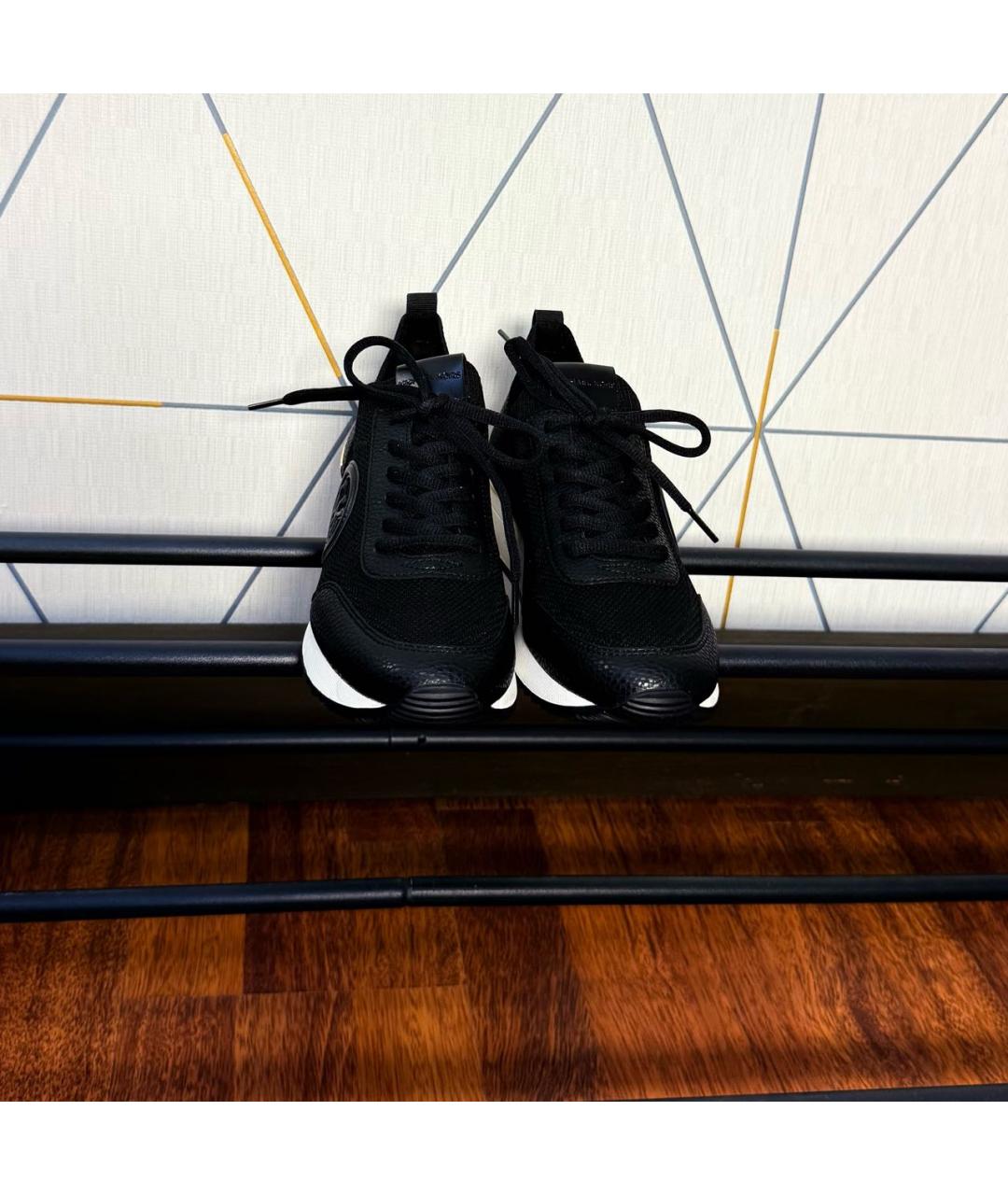 MICHAEL KORS Черные текстильные кроссовки, фото 2