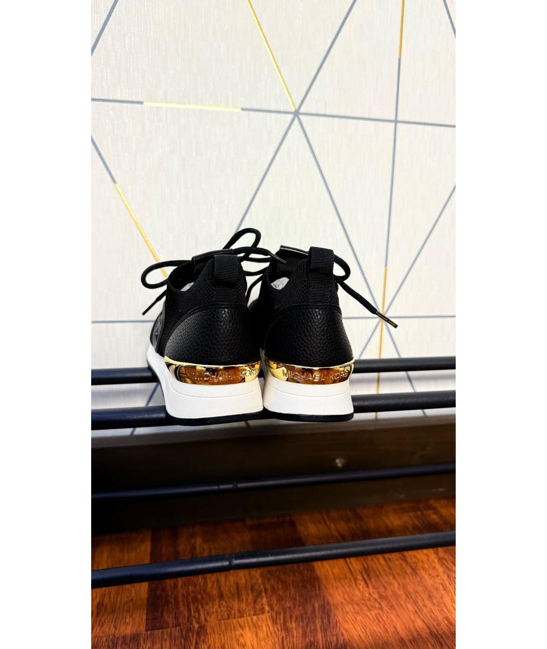 MICHAEL KORS Черные текстильные кроссовки, фото 4