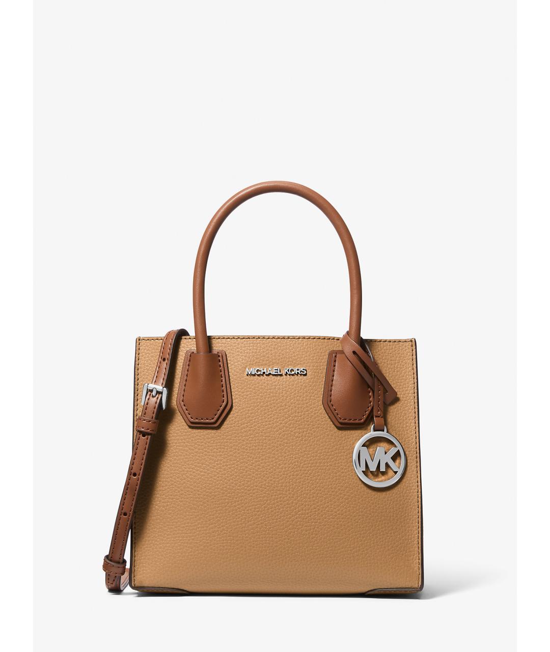 MICHAEL KORS Коричневая кожаная сумка через плечо, фото 1