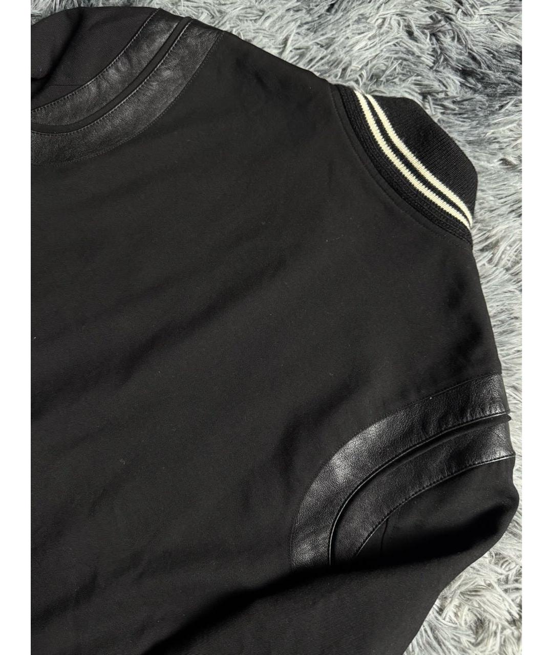SAINT LAURENT Черная хлопковая куртка, фото 3