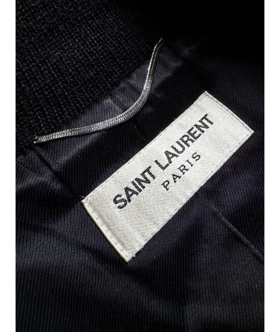 SAINT LAURENT Черная хлопковая куртка, фото 6