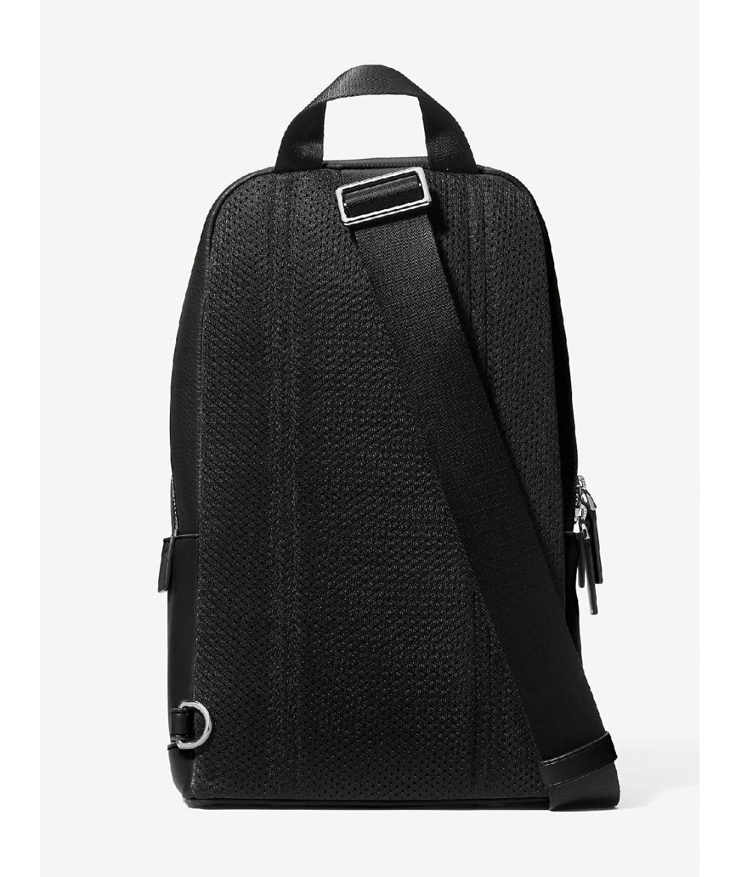 MICHAEL KORS Черная кожаная сумка на плечо, фото 2