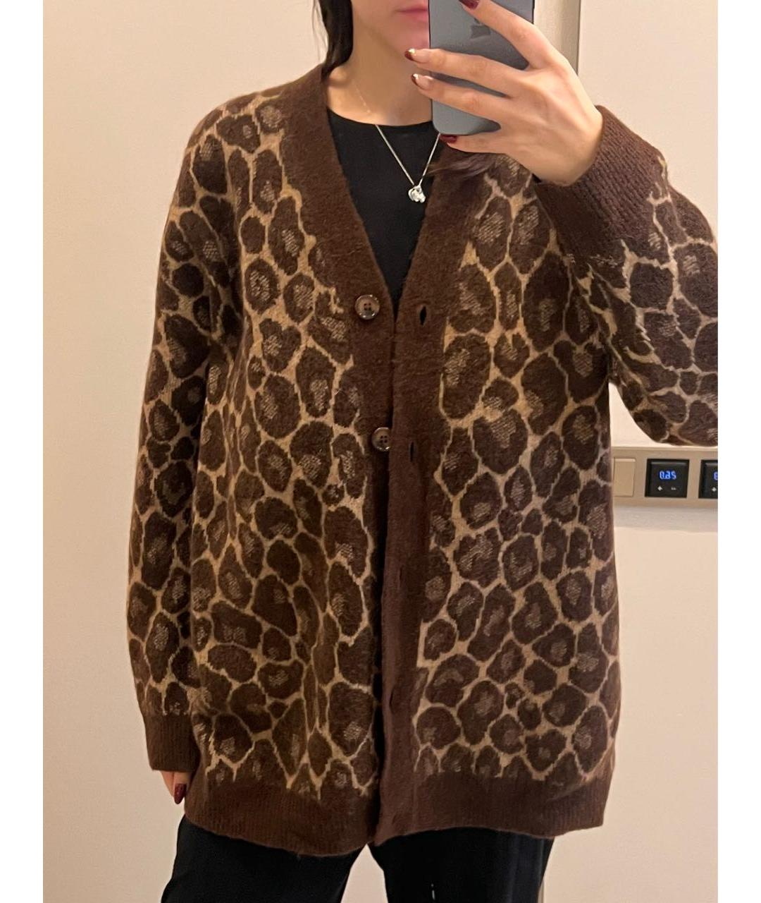 12 STOREEZ Коричневый шерстяной кардиган, фото 7