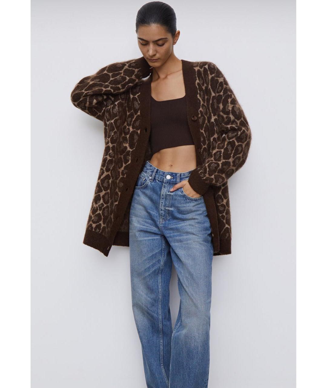 12 STOREEZ Коричневый шерстяной кардиган, фото 2