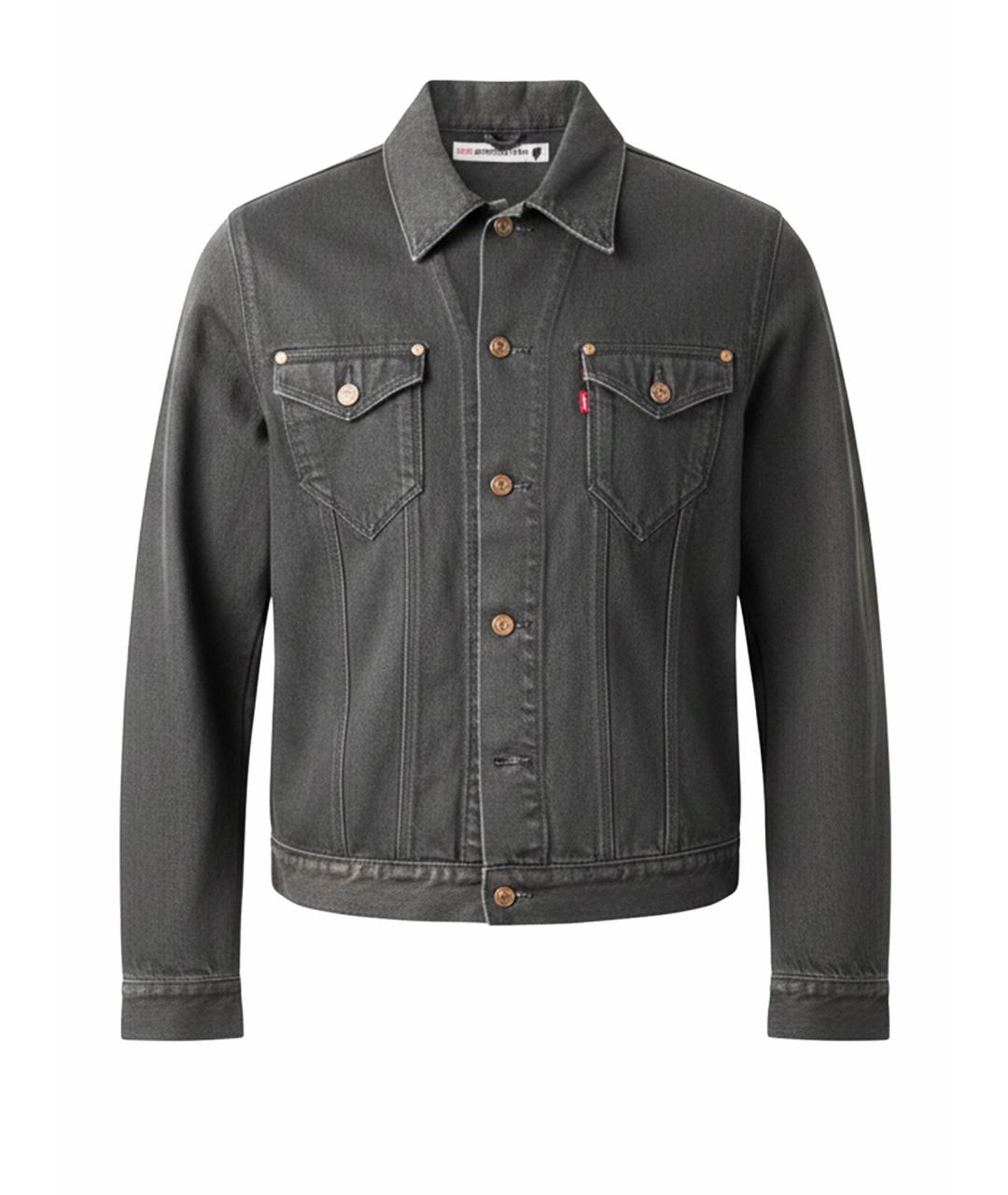 LEVI'S Серая деним куртка, фото 1