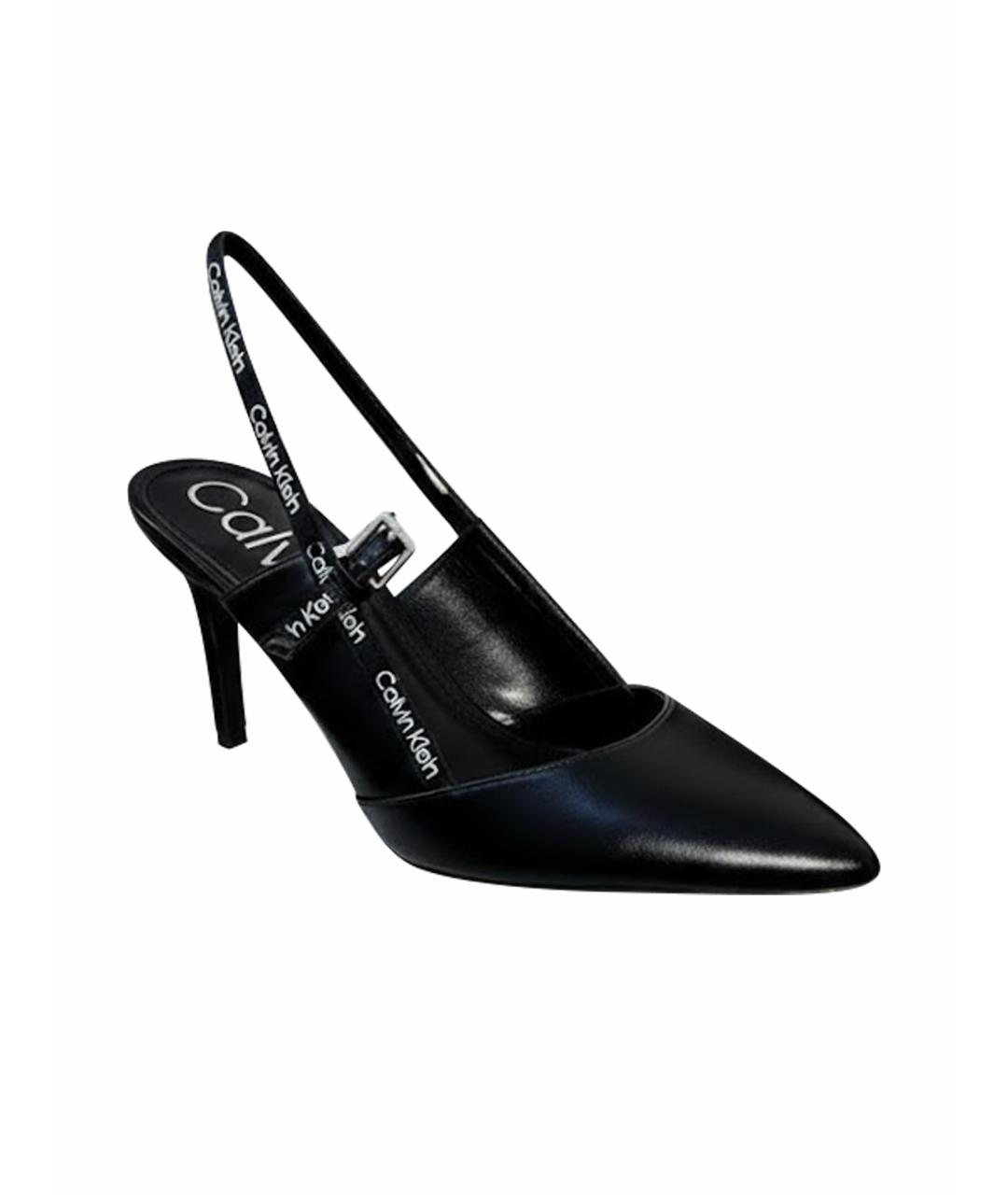 CALVIN KLEIN Черные туфли из искусственной кожи, фото 1