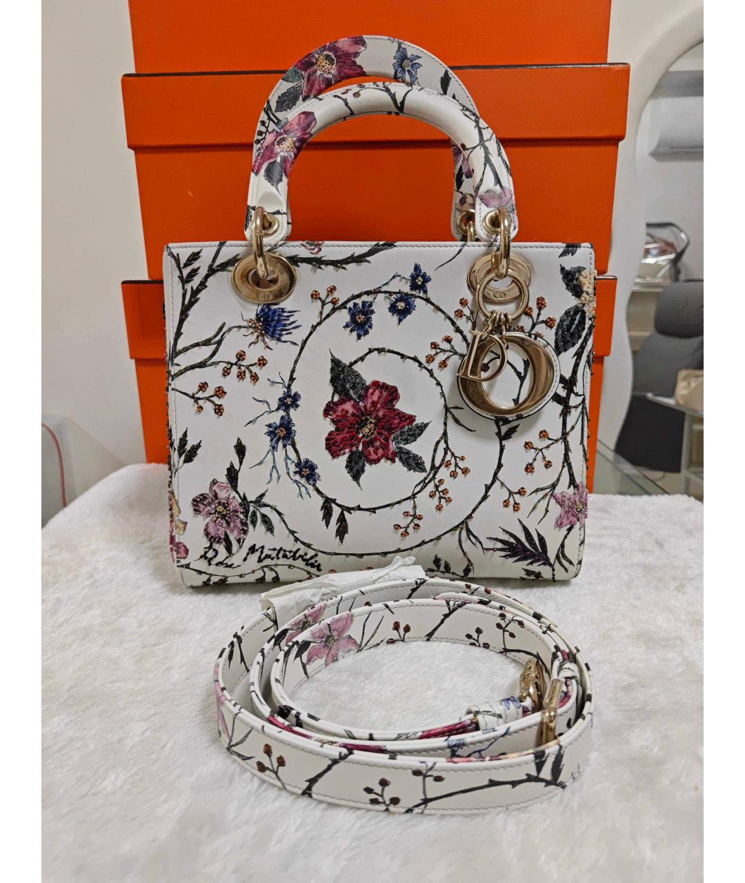 CHRISTIAN DIOR Белая сумка через плечо, фото 2