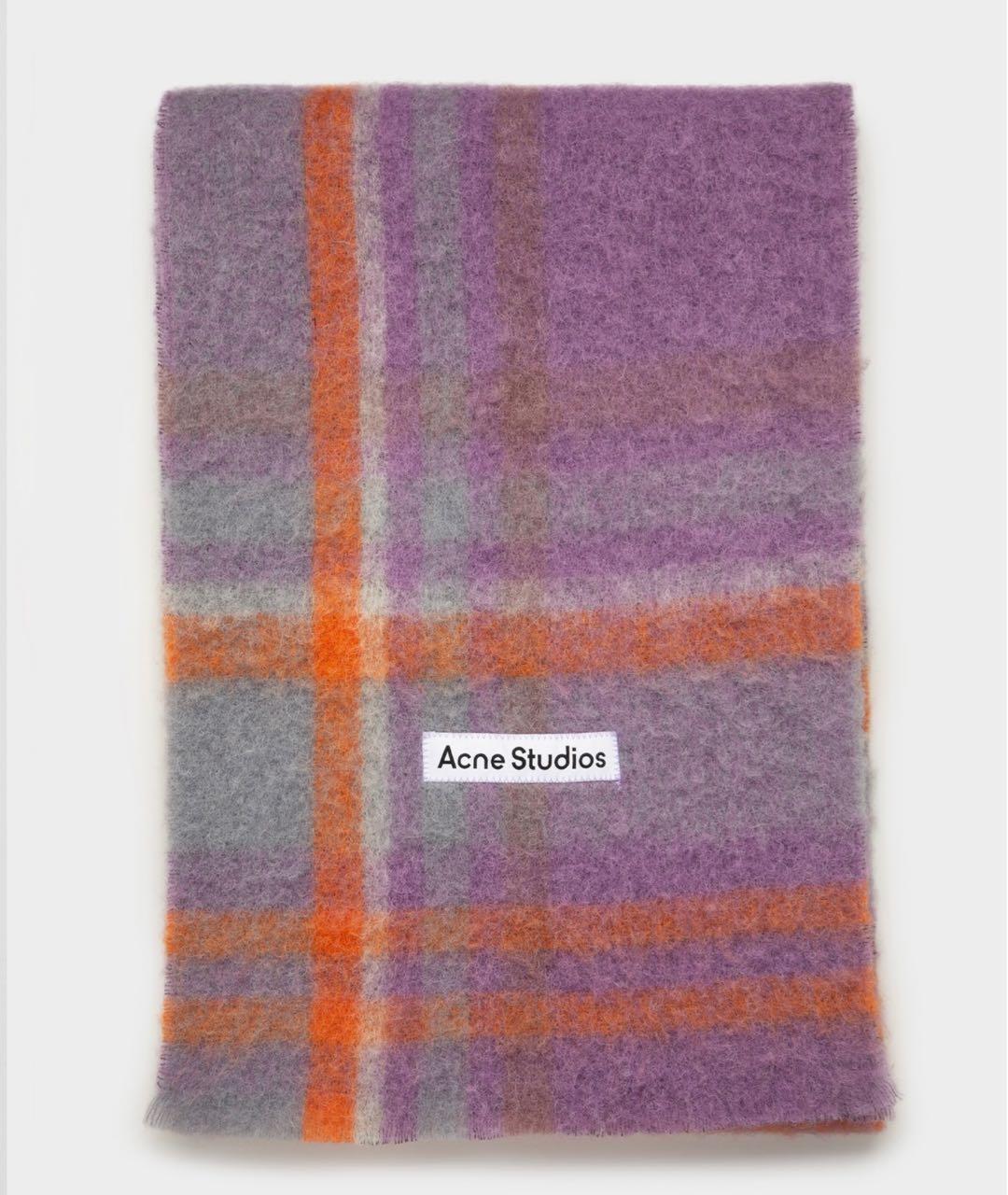 ACNE STUDIOS Мульти шерстяной шарф, фото 7