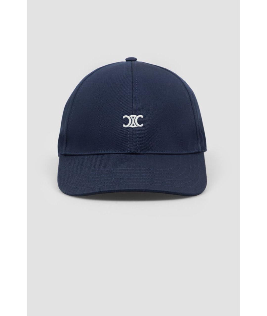 CELINE Темно-синяя хлопковая кепка, фото 5