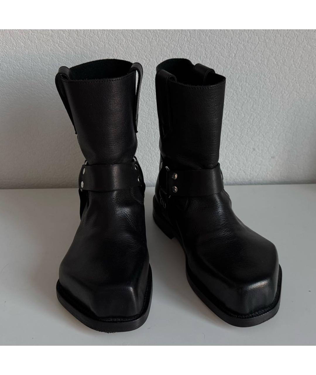 MAGLIANO Черные кожаные полусапоги, фото 2