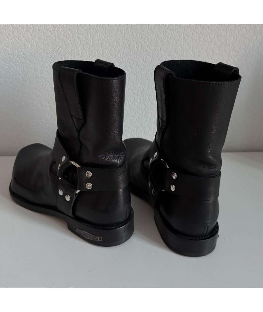 MAGLIANO Черные кожаные полусапоги, фото 3