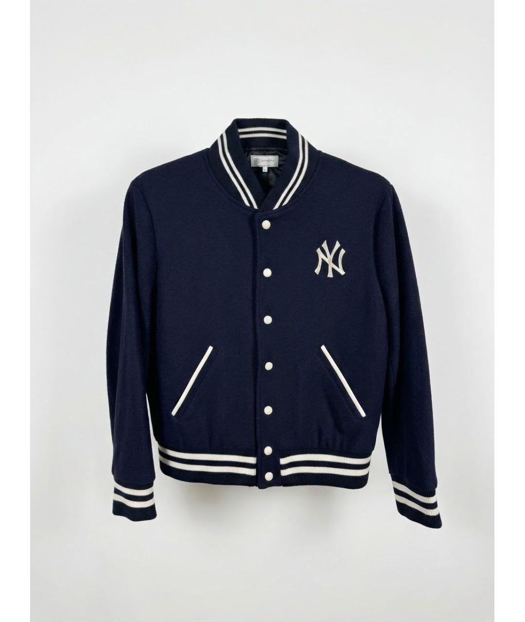 SPORTY AND RICH Темно-синяя шерстяная куртка, фото 4