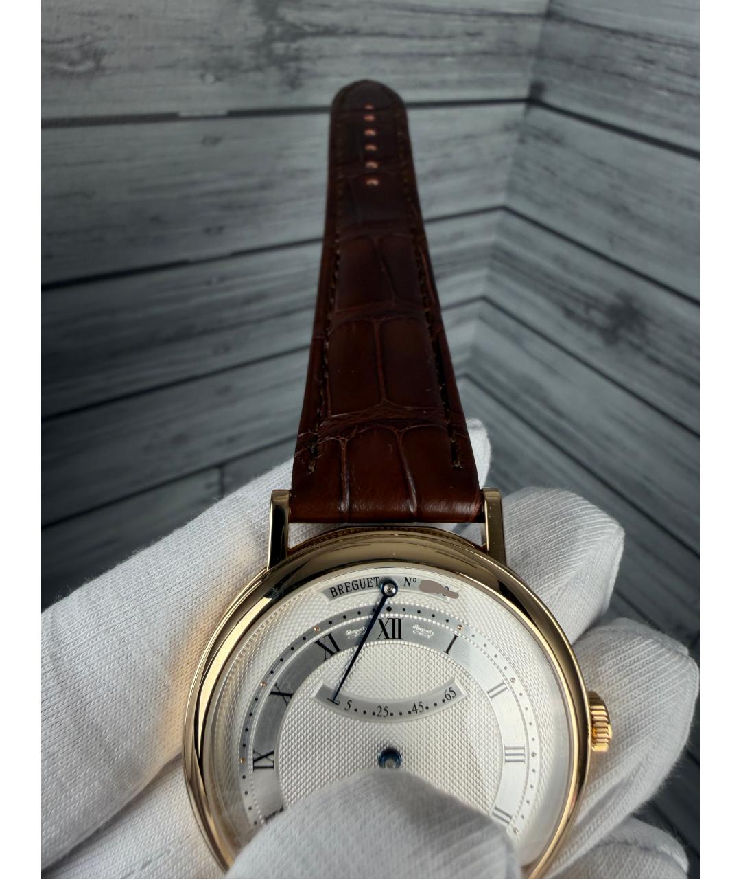 Breguet Серые часы из желтого золота, фото 7