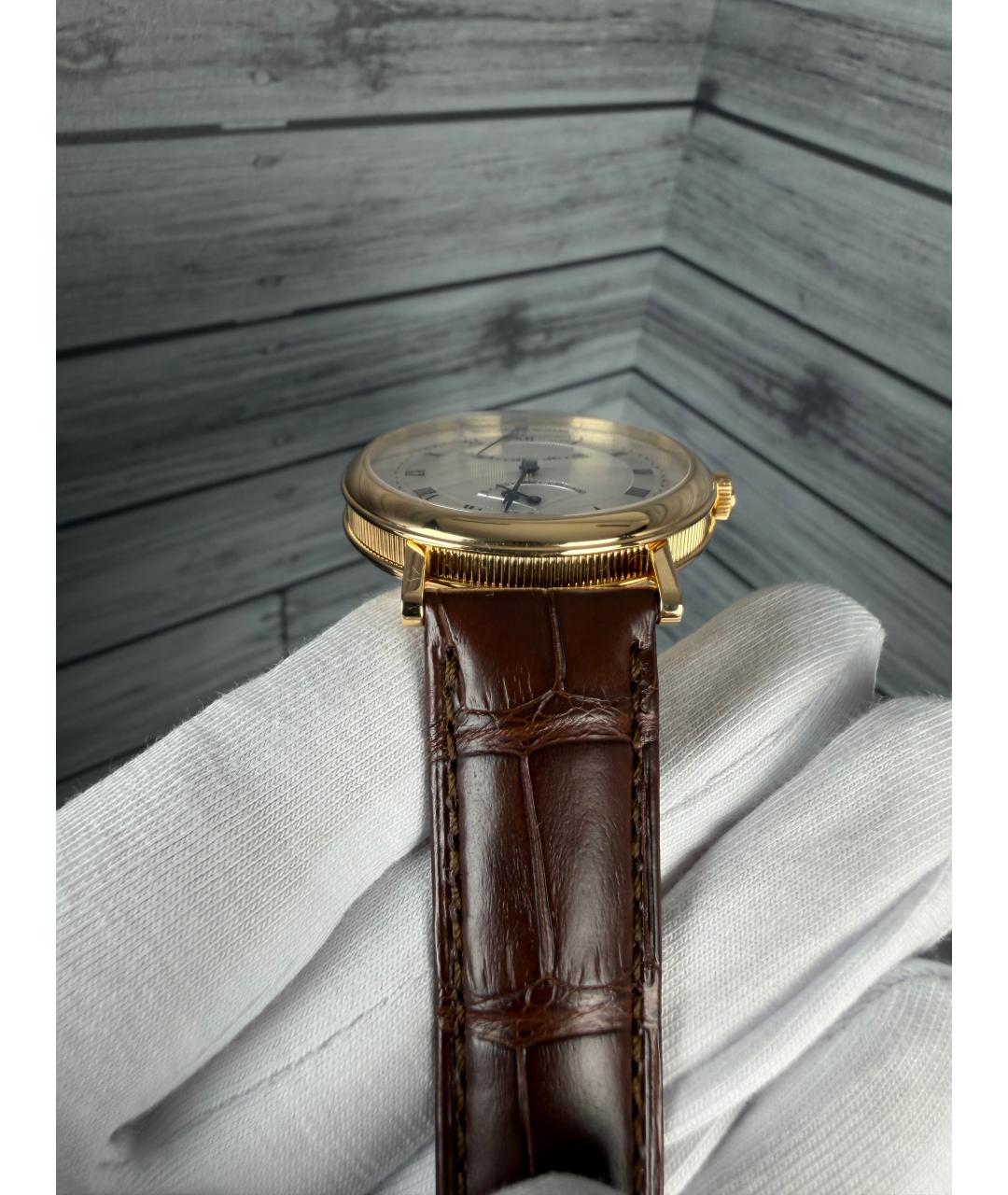 Breguet Серые часы из желтого золота, фото 6