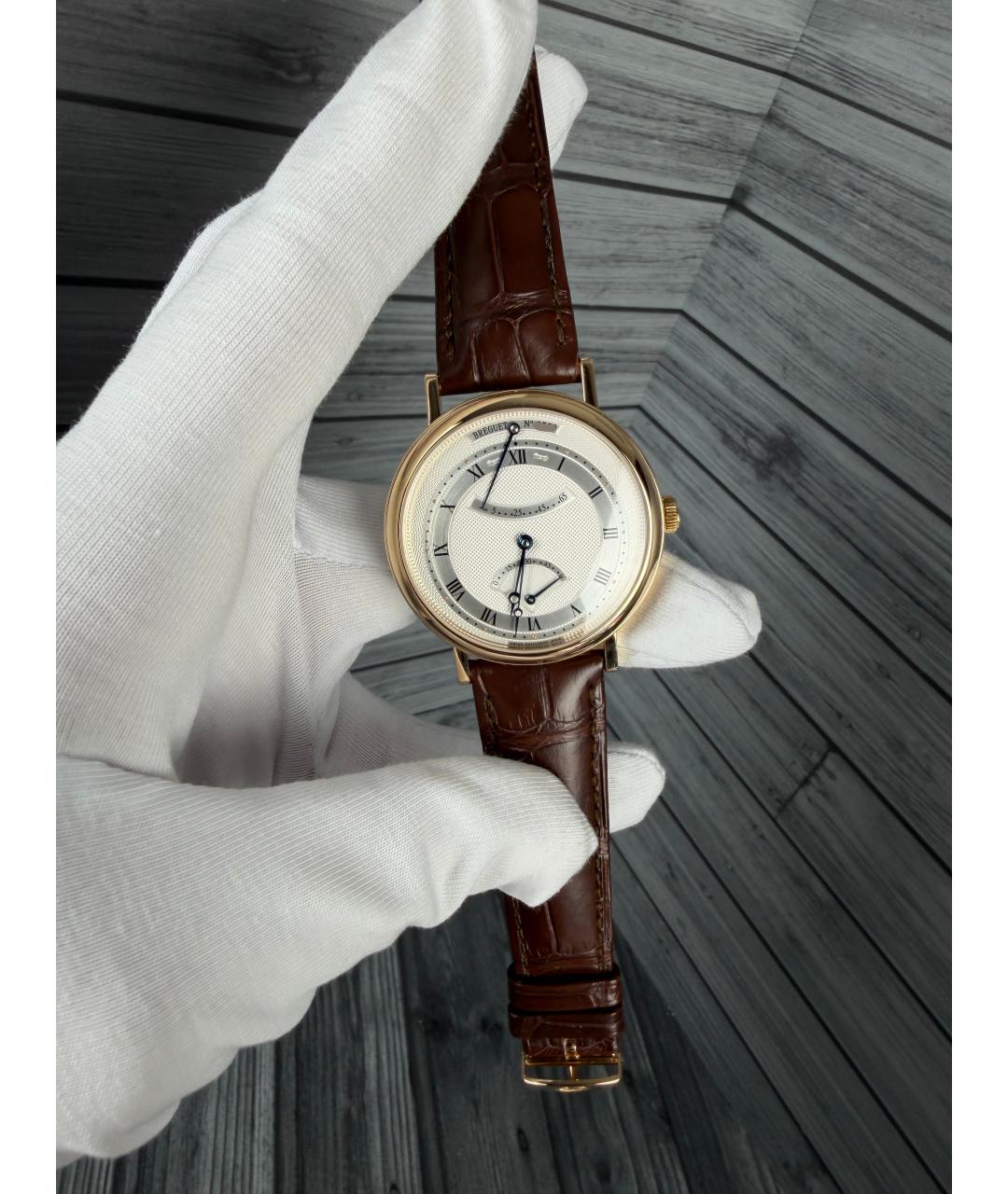 Breguet Серые часы из желтого золота, фото 2