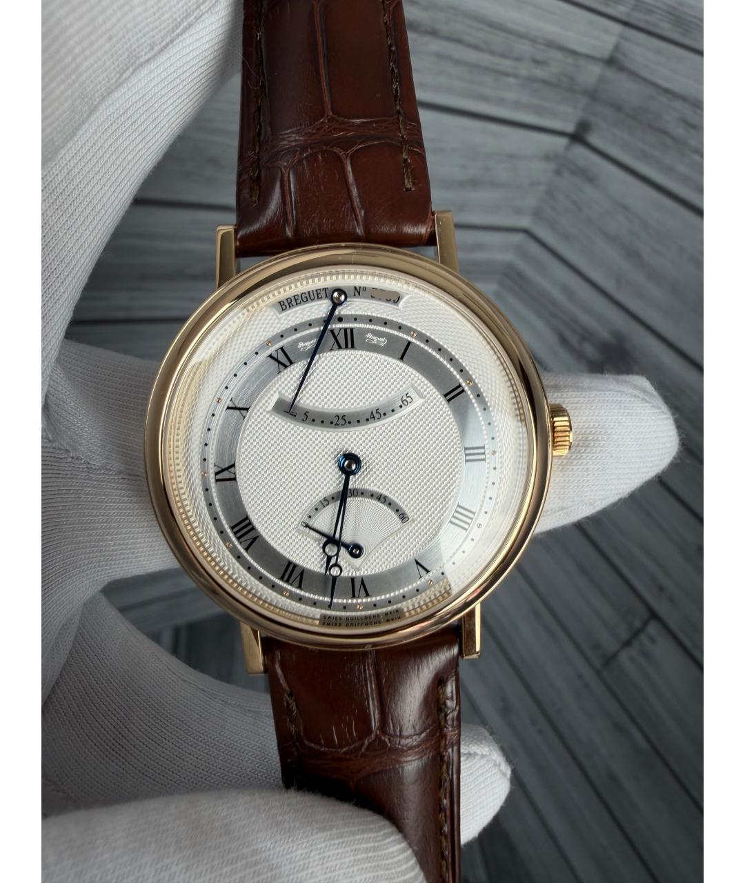 Breguet Серые часы из желтого золота, фото 3