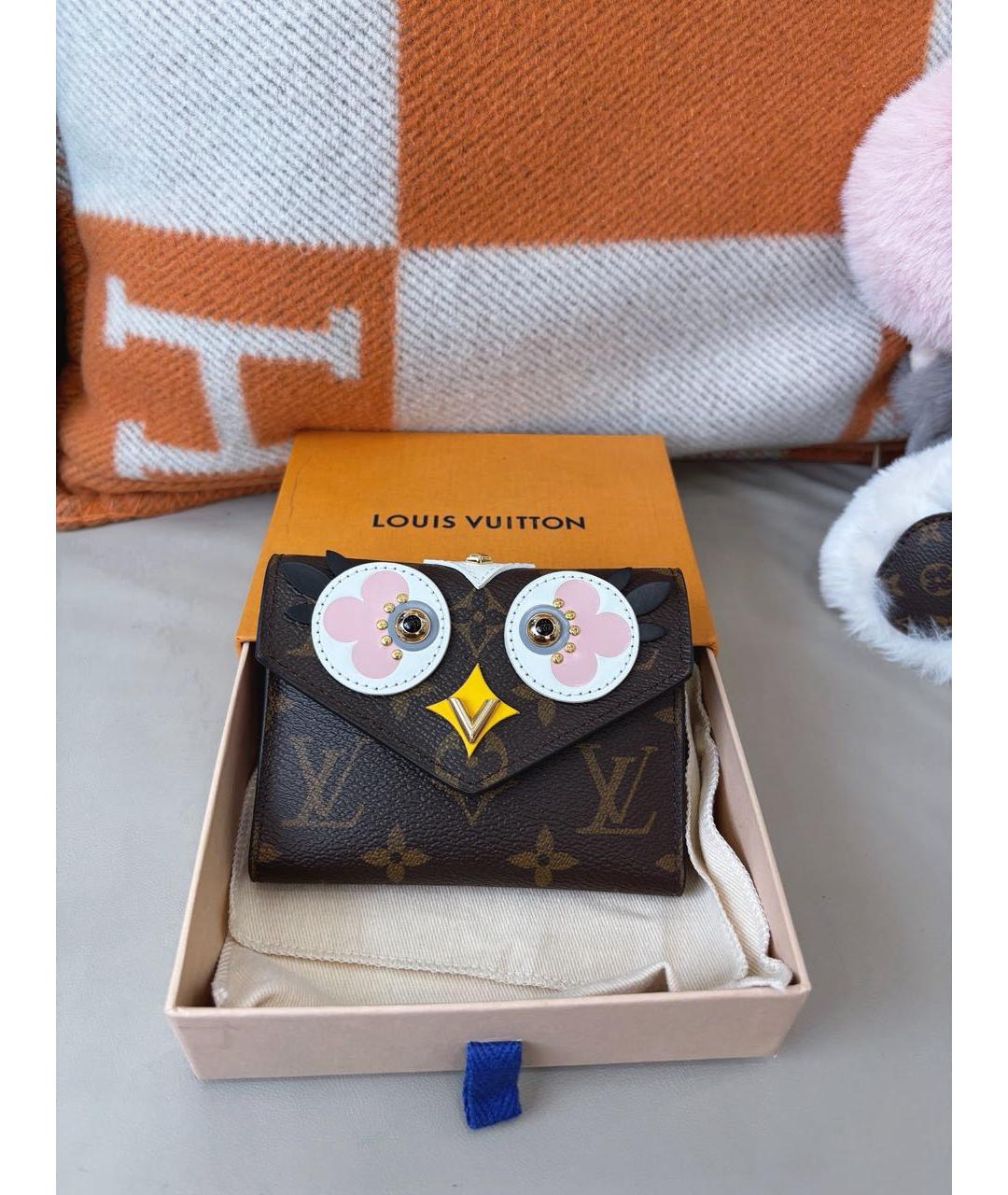 LOUIS VUITTON Коричневый кошелек, фото 8