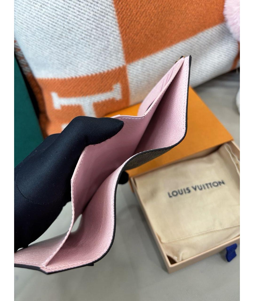 LOUIS VUITTON Коричневый кошелек, фото 7