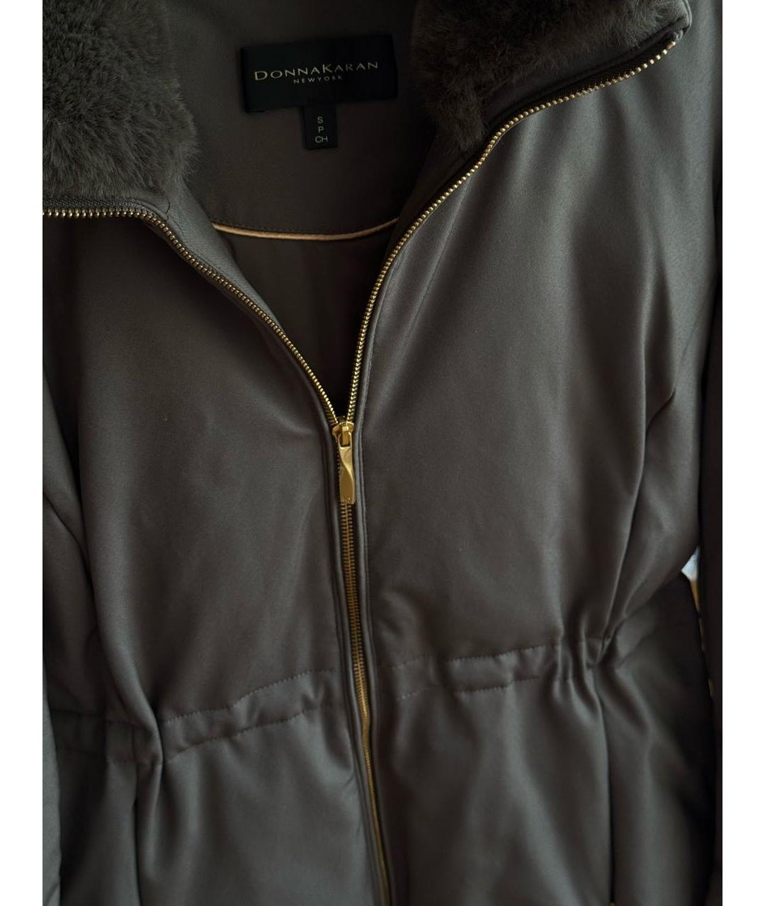 DKNY Хаки синтетический пуховик, фото 4