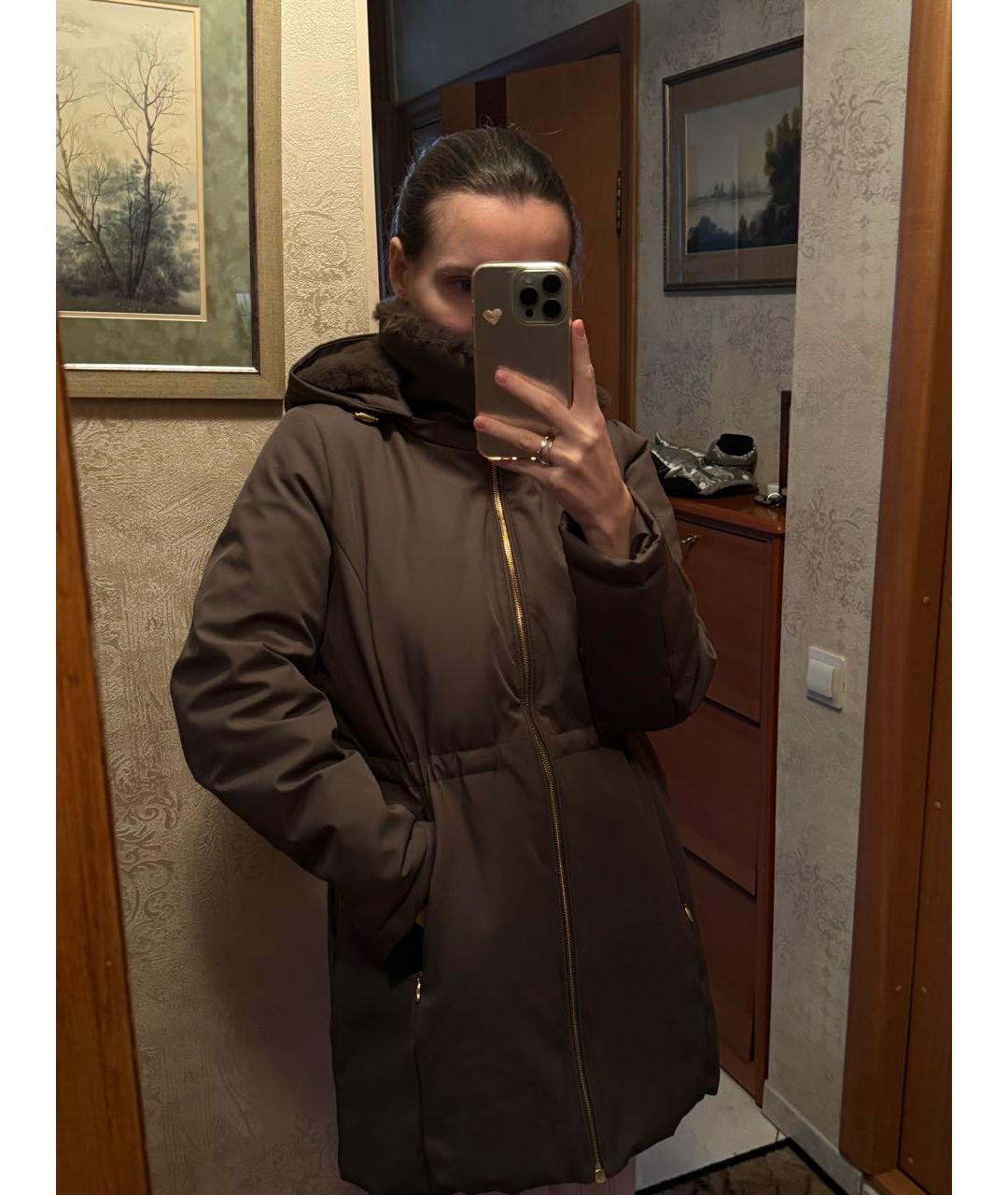 DKNY Хаки синтетический пуховик, фото 5