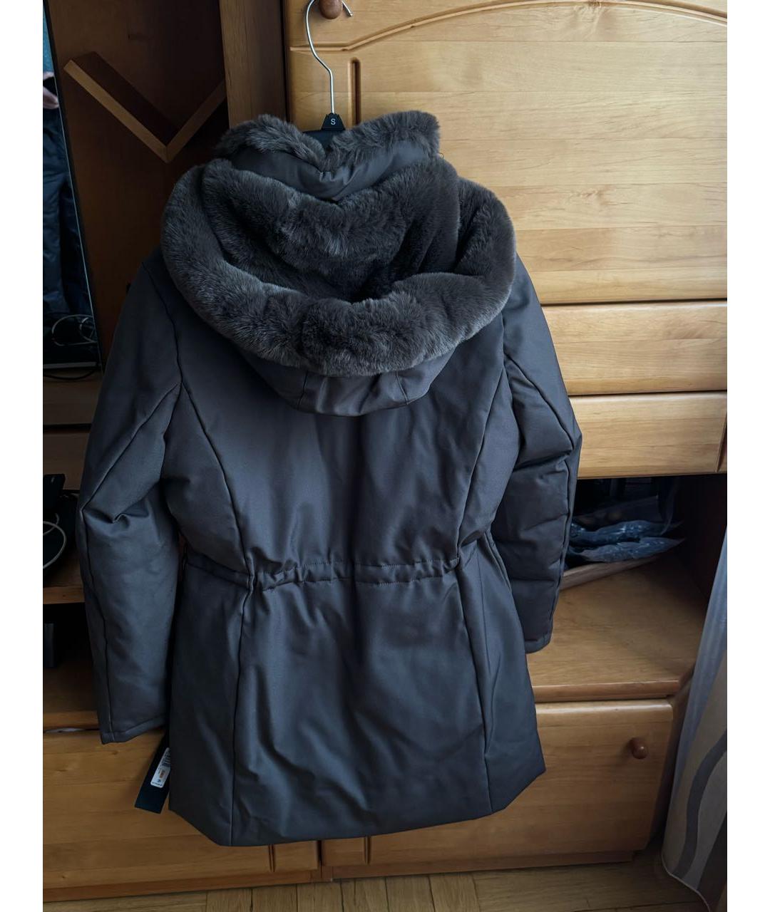 DKNY Хаки синтетический пуховик, фото 2