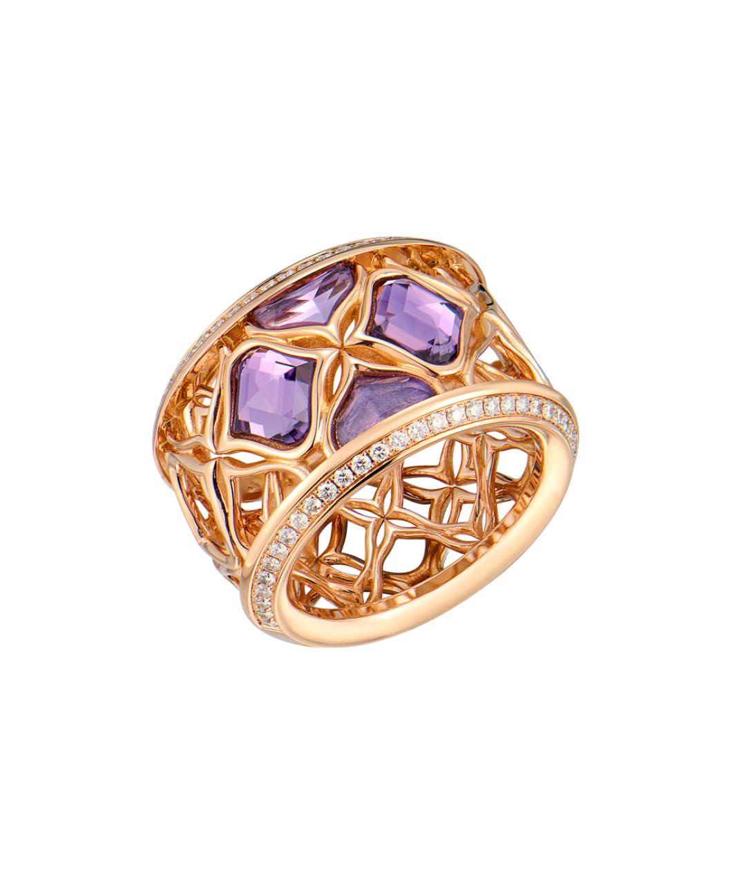 CHOPARD Фиолетовое кольцо из розового золота, фото 2