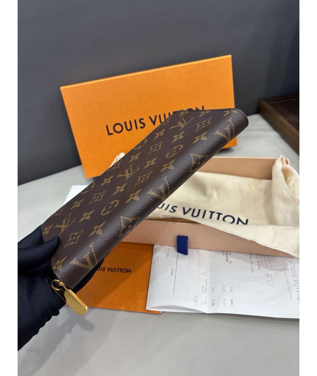 LOUIS VUITTON Коричневый кошелек из искусственной кожи, фото 5