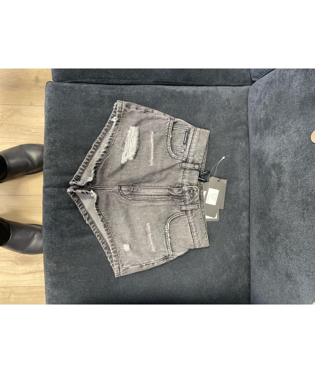 DOLCE&GABBANA Серые деним шорты, фото 5