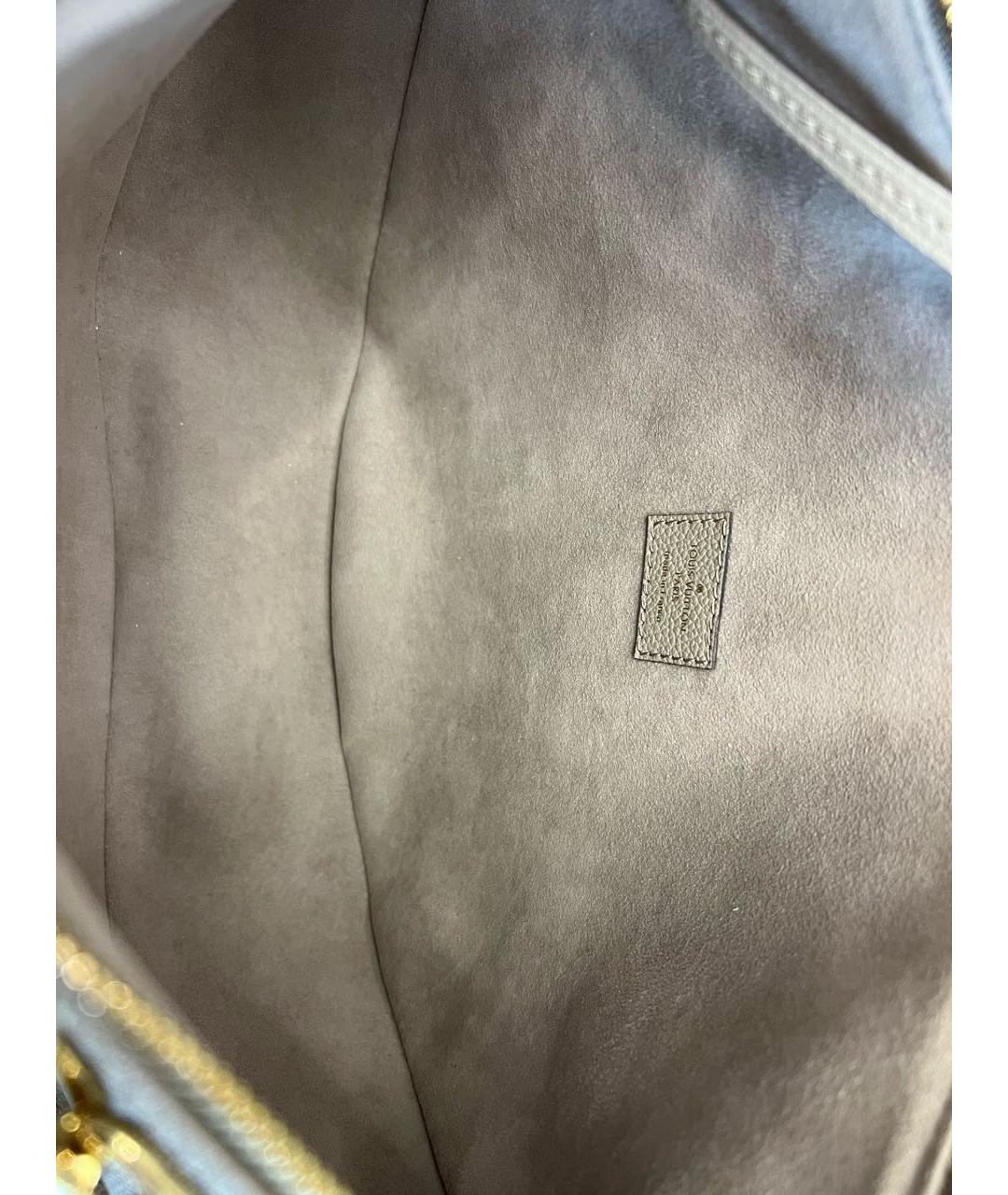 LOUIS VUITTON Бежевая кожаная сумка через плечо, фото 5
