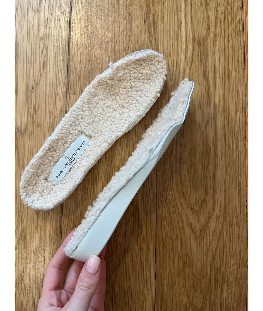 GOLDEN GOOSE DELUXE BRAND Бежевые замшевые ботинки, фото 8