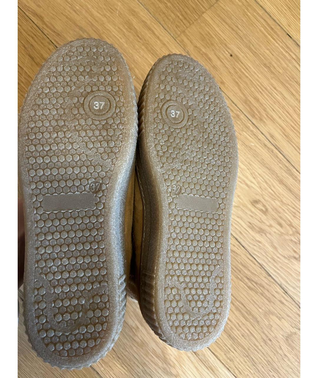 GOLDEN GOOSE DELUXE BRAND Бежевые замшевые ботинки, фото 6