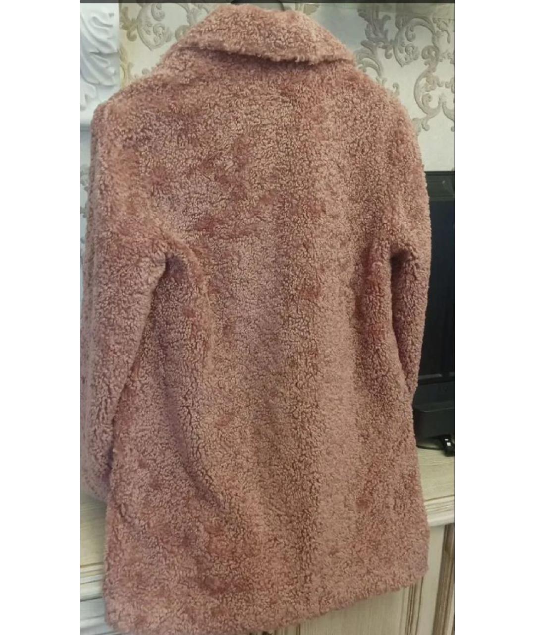 PINKO Розовая полиэстеровая шуба, фото 2