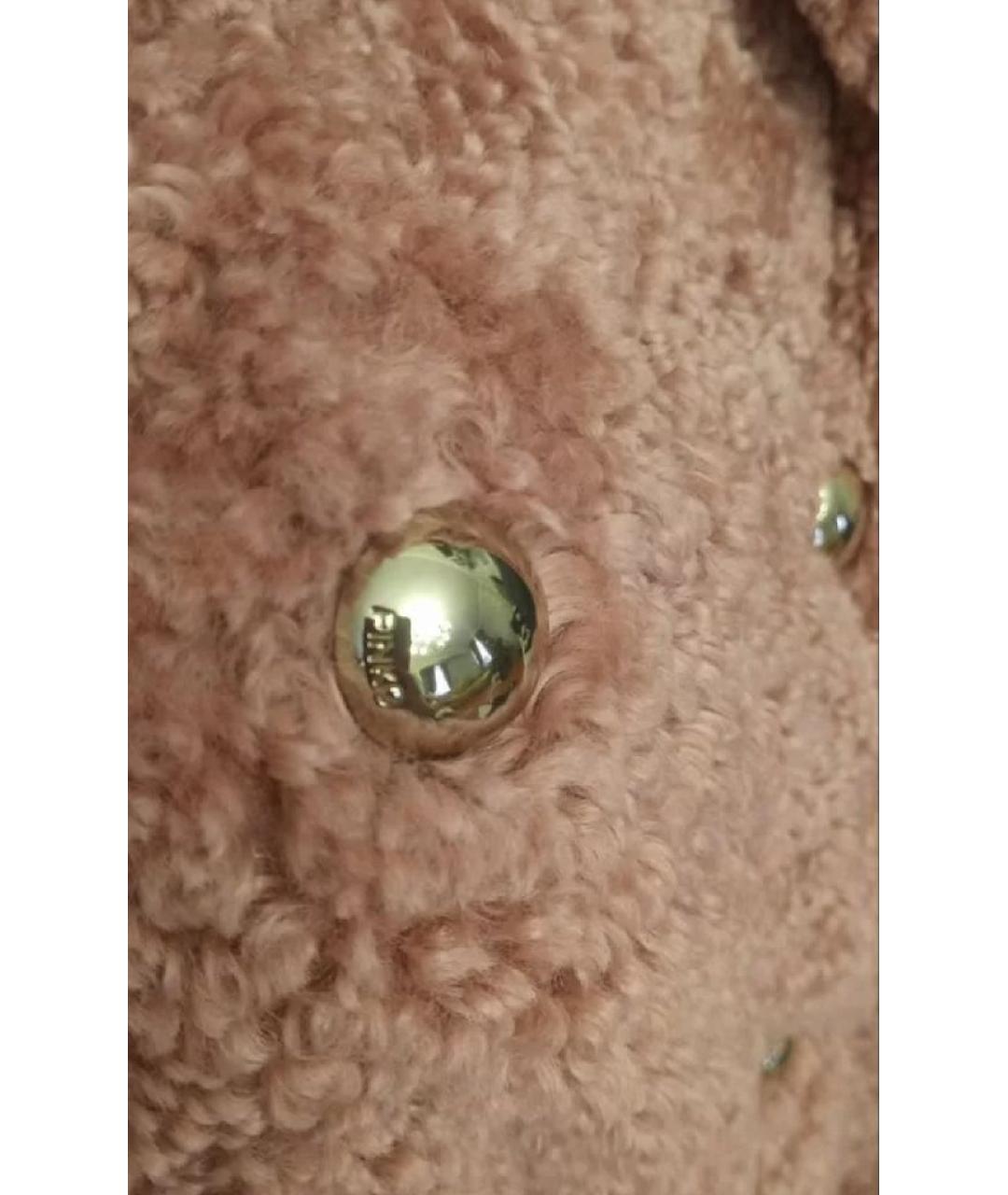 PINKO Розовая полиэстеровая шуба, фото 6