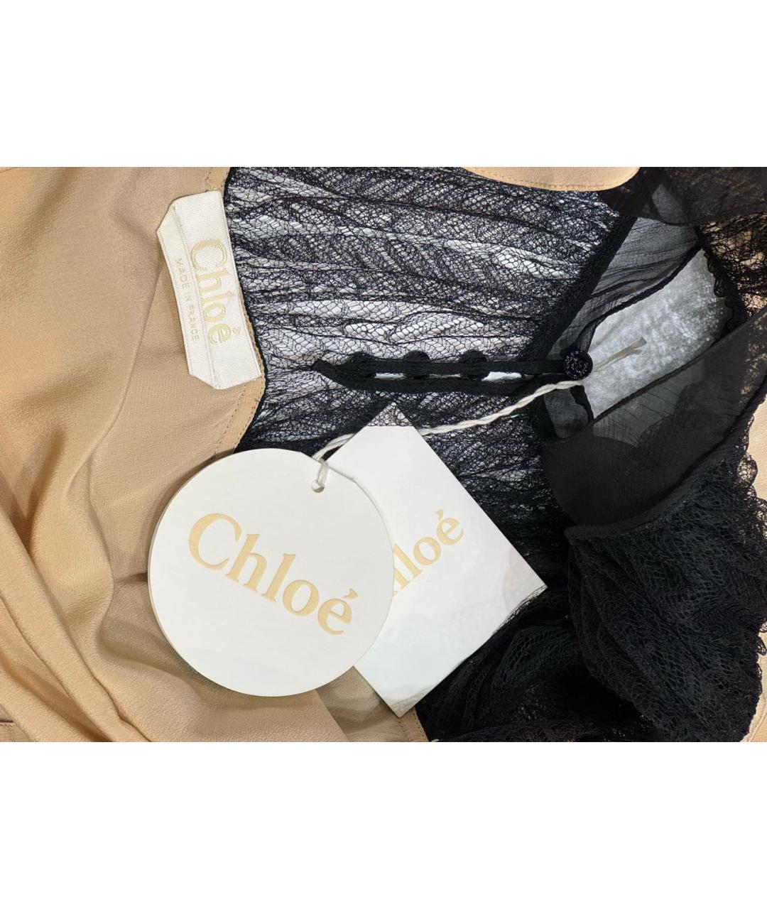 CHLOE Черная полиамидовая блузы, фото 8