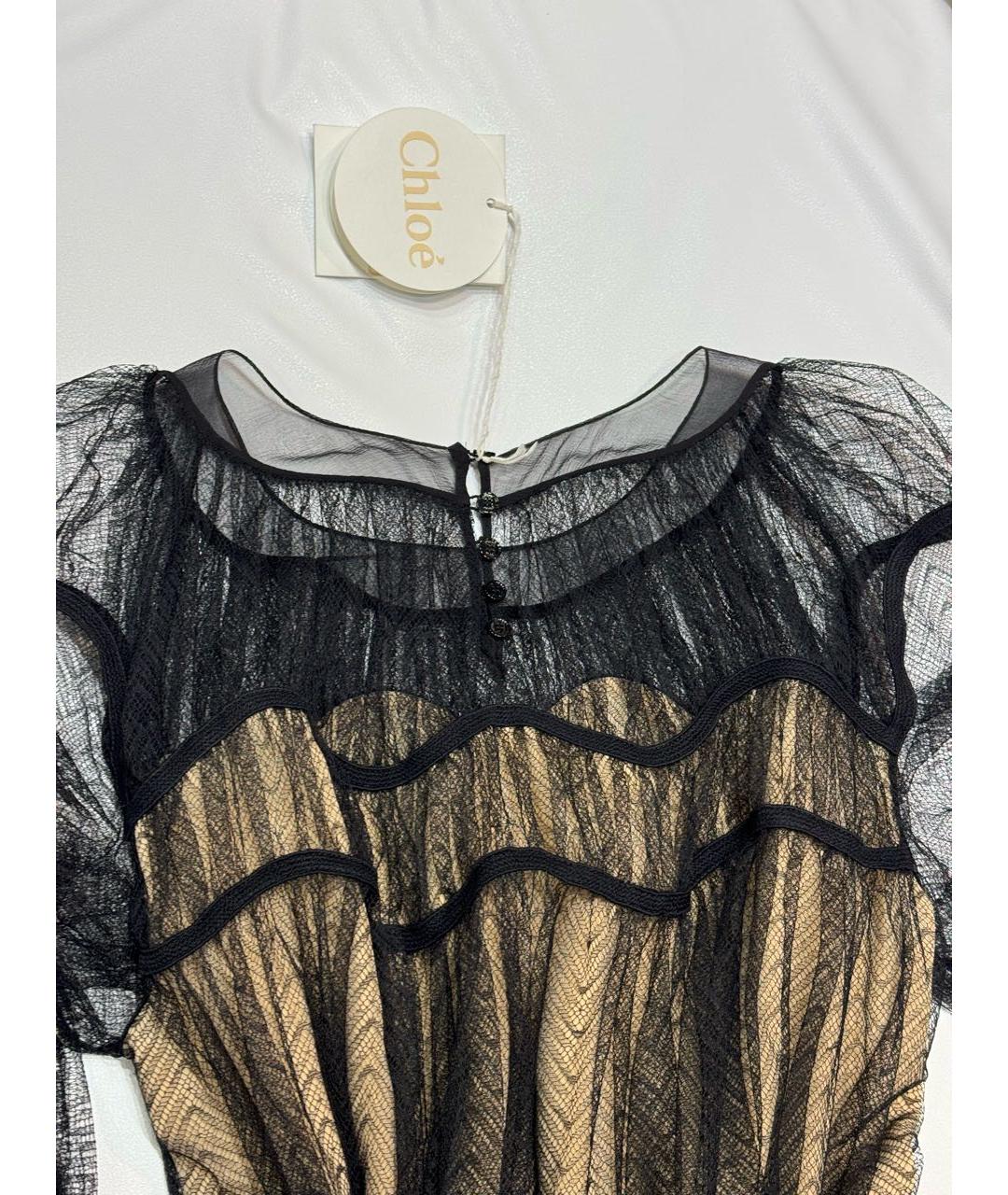 CHLOE Черная полиамидовая блузы, фото 4