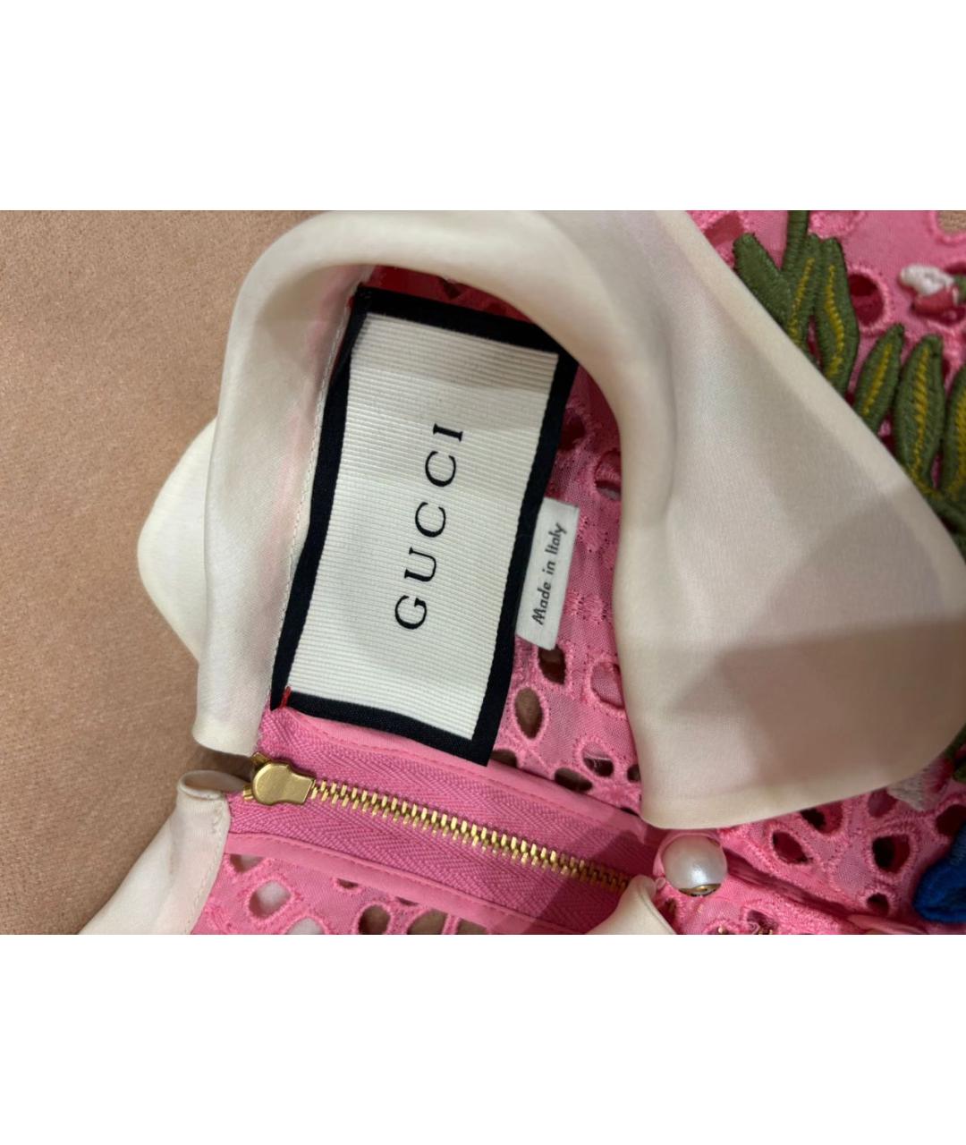 GUCCI Розовое повседневное платье, фото 3