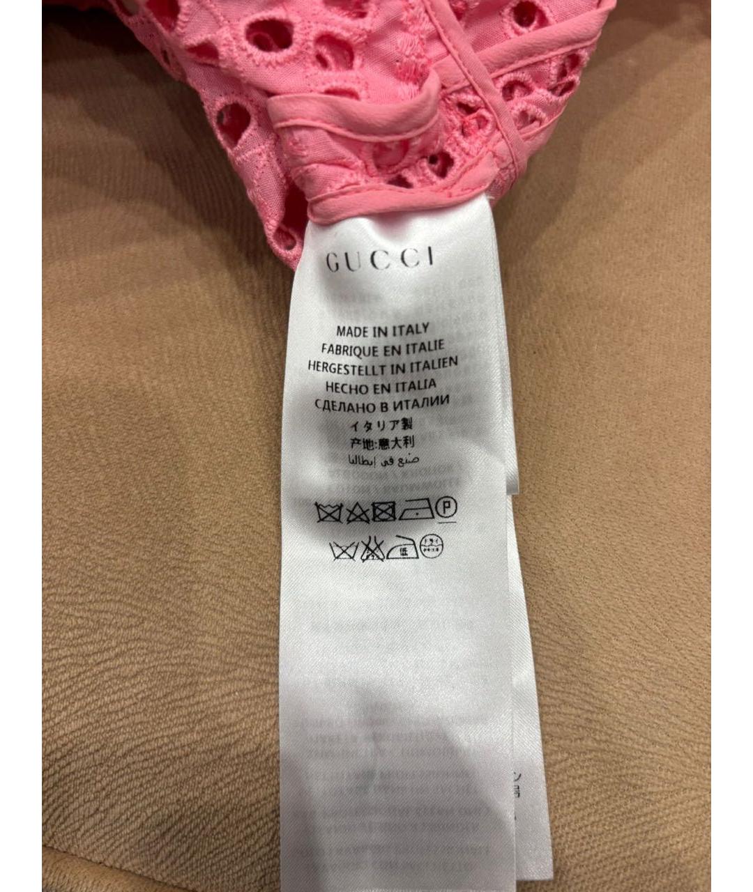 GUCCI Розовое повседневное платье, фото 7